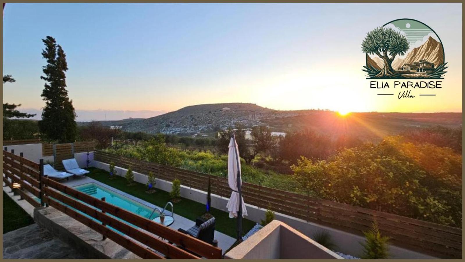 Elia Paradise Villa With Private Pool Iraklio Exterior foto